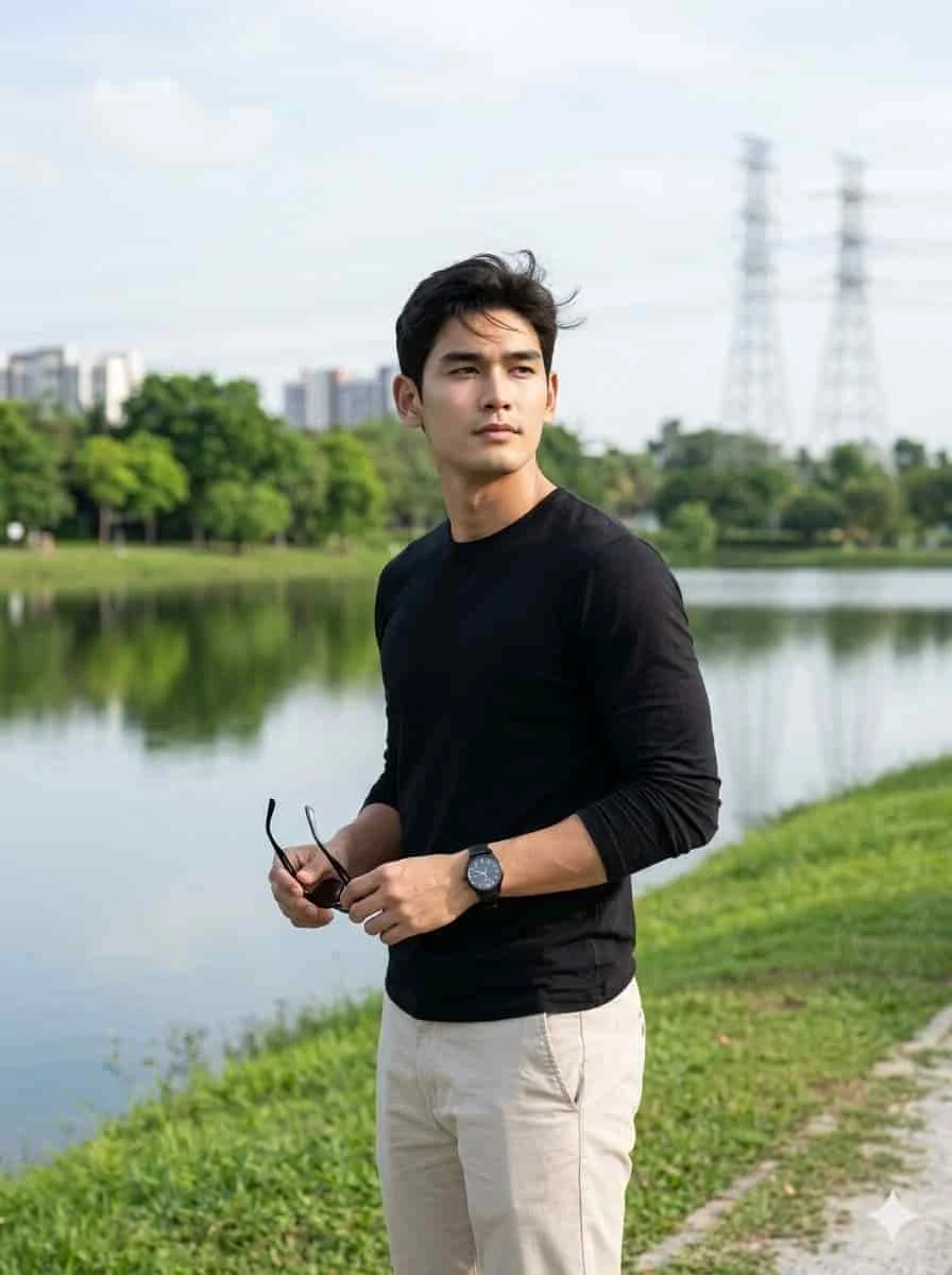 Quiet Reflection by the Lakeside