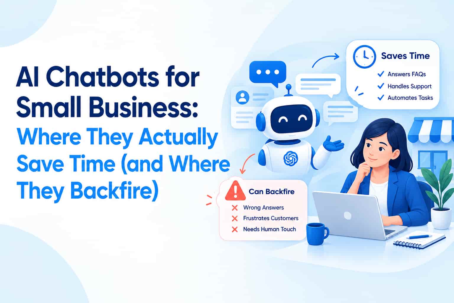 AI Chatbots for Small Business: Where They Actually Save Time (and Where They Backfire)