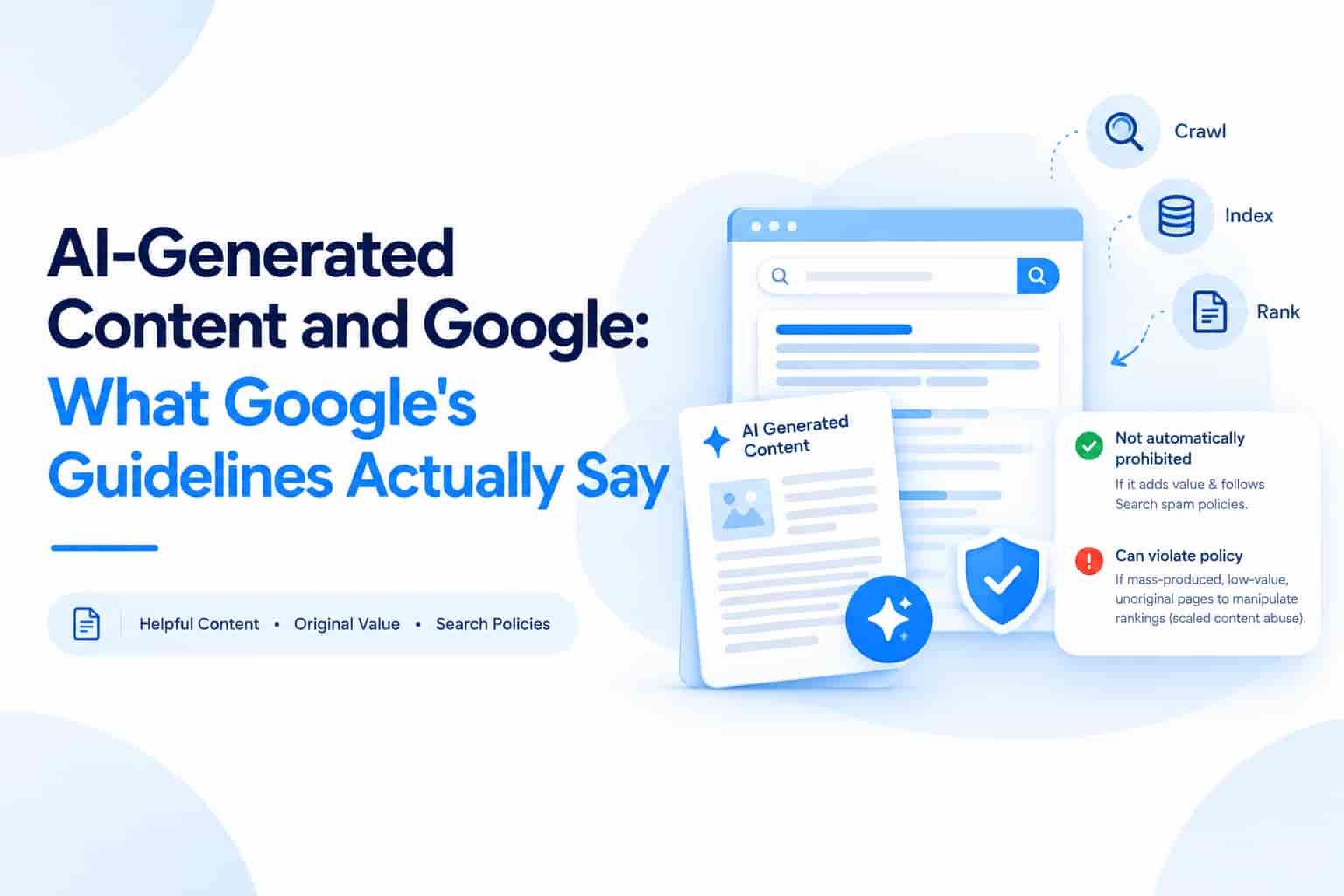 AI-Generated Content and Google: What Google's Guidelines Actually Say
