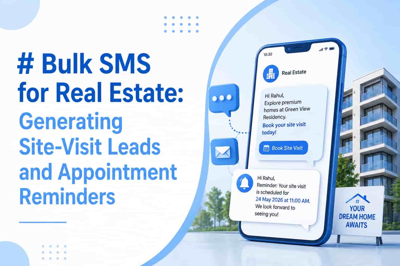Bulk SMS for Real Estate: Generating Site-Visit Leads and Appointment Reminders