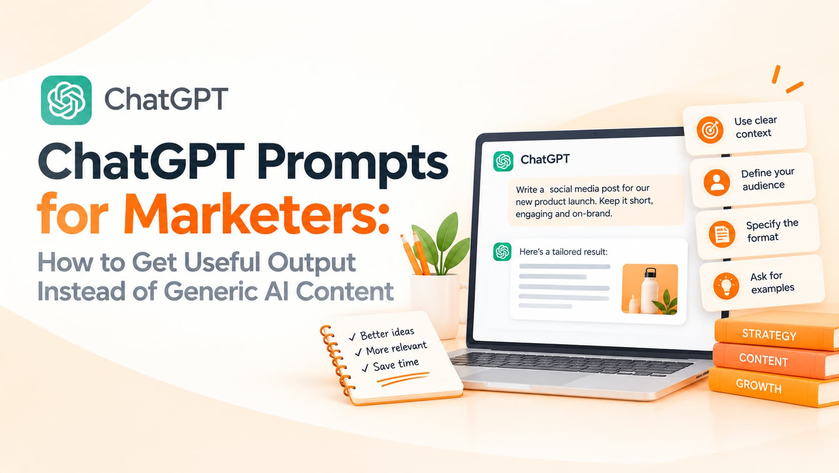 ChatGPT Prompts for Marketers: How to Get Useful Output Instead of Generic AI Content