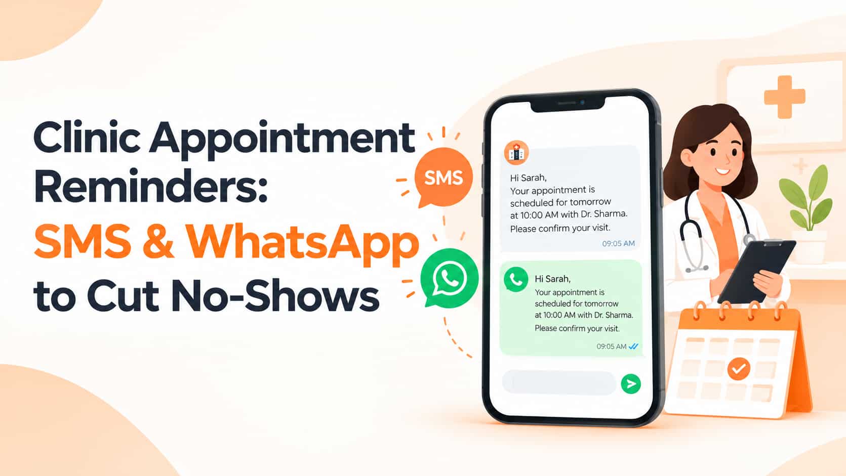 Clinic Appointment Reminders: SMS & WhatsApp to Cut No-Shows