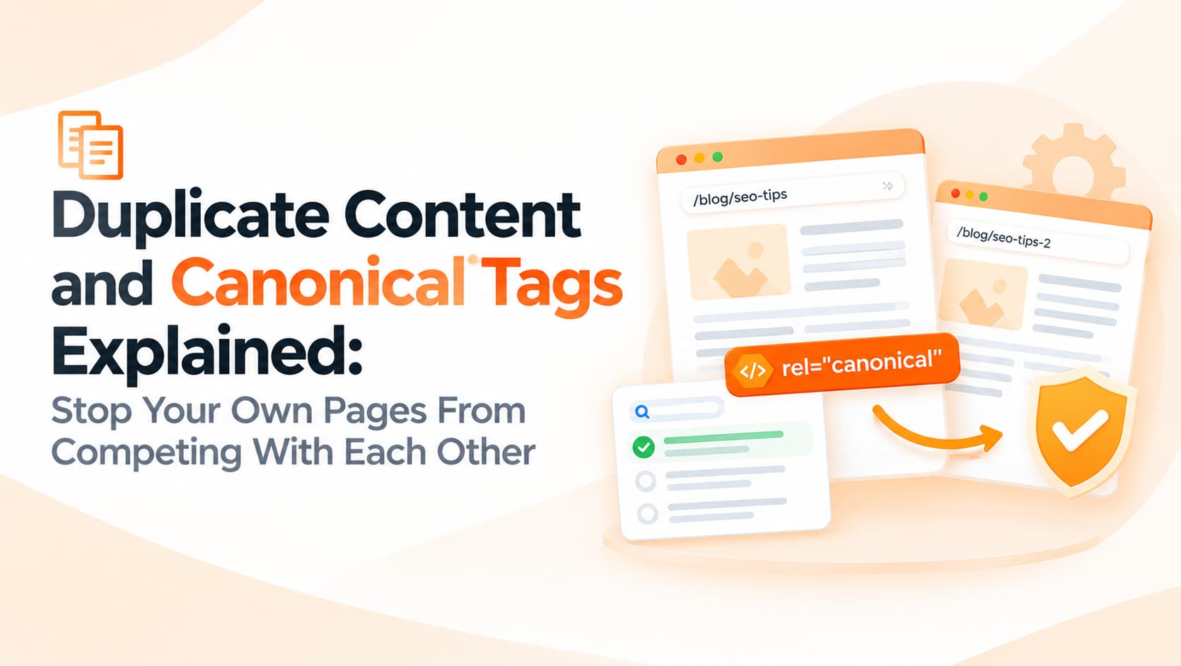 Duplicate Content and Canonical Tags Explained: Stop Your Own Pages From Competing With Each Other
