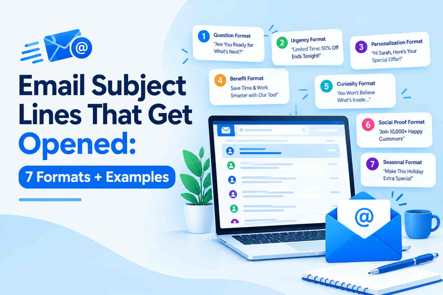 Email Subject Lines That Get Opened: 7 Formats + Examples