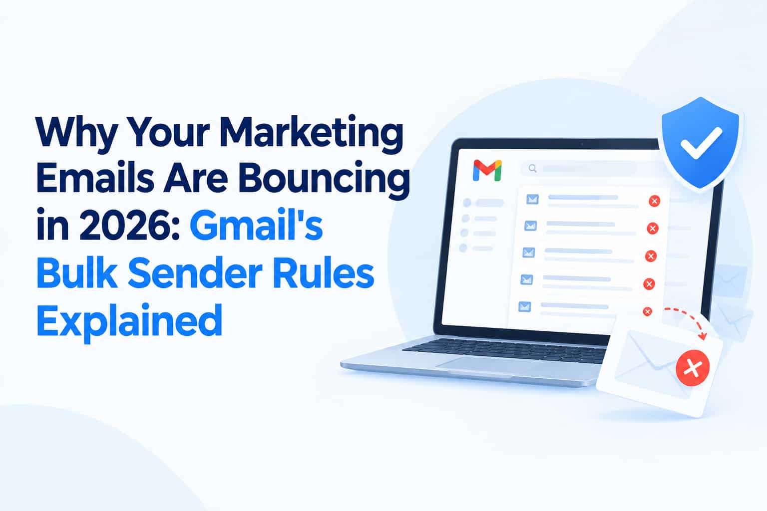 Why Your Marketing Emails Are Bouncing in 2026: Gmail's Bulk Sender Rules Explained