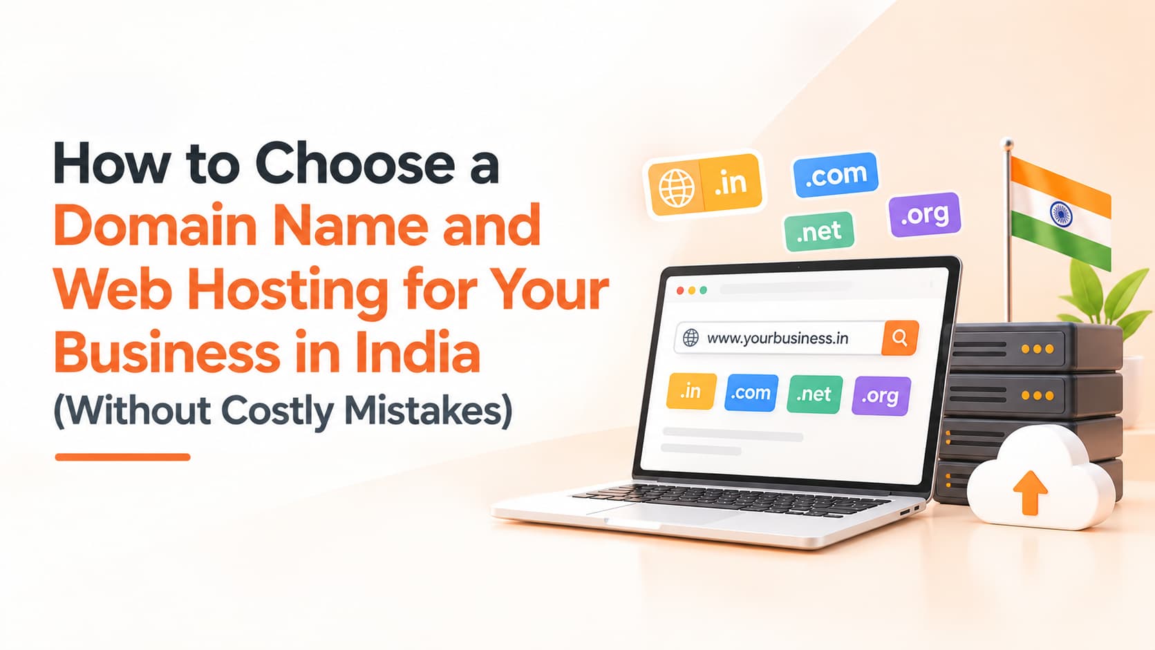 How to Choose a Domain Name and Web Hosting for Your Business in India (Without Costly Mistakes)