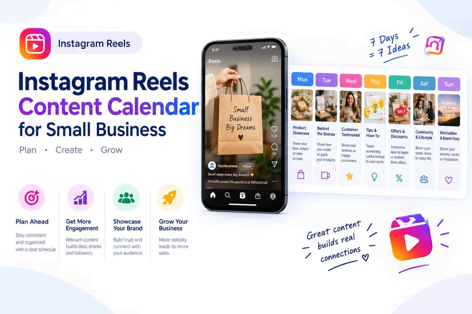 Instagram Reels Content Calendar for Small Business