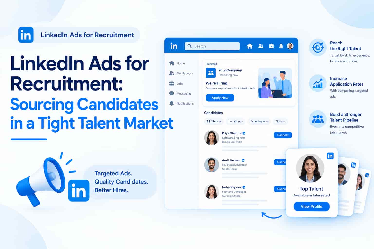 LinkedIn Ads for Recruitment: Sourcing Candidates in a Tight Talent Market