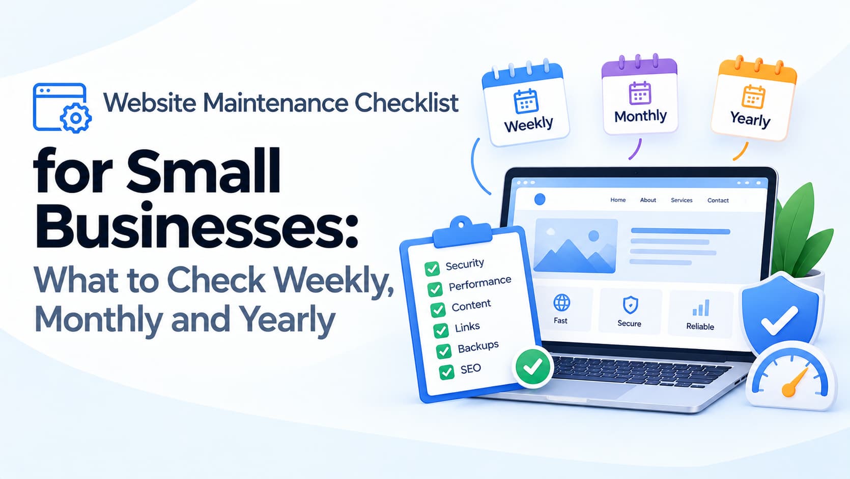 Website Maintenance Checklist for Small Businesses: What to Check Weekly, Monthly and Yearly
