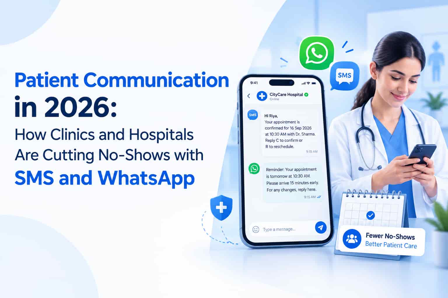 Patient Communication in 2026: How Clinics and Hospitals Are Cutting No-Shows with SMS and WhatsApp