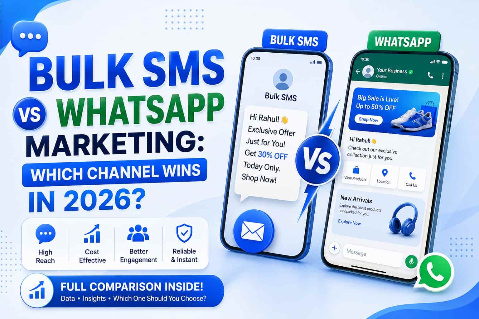 Bulk SMS vs WhatsApp Marketing: Which Channel Wins in 2026?