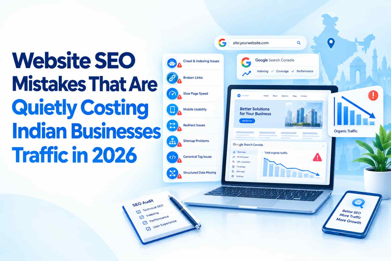Website SEO Mistakes That Are Quietly Costing Indian Businesses Traffic in 2026