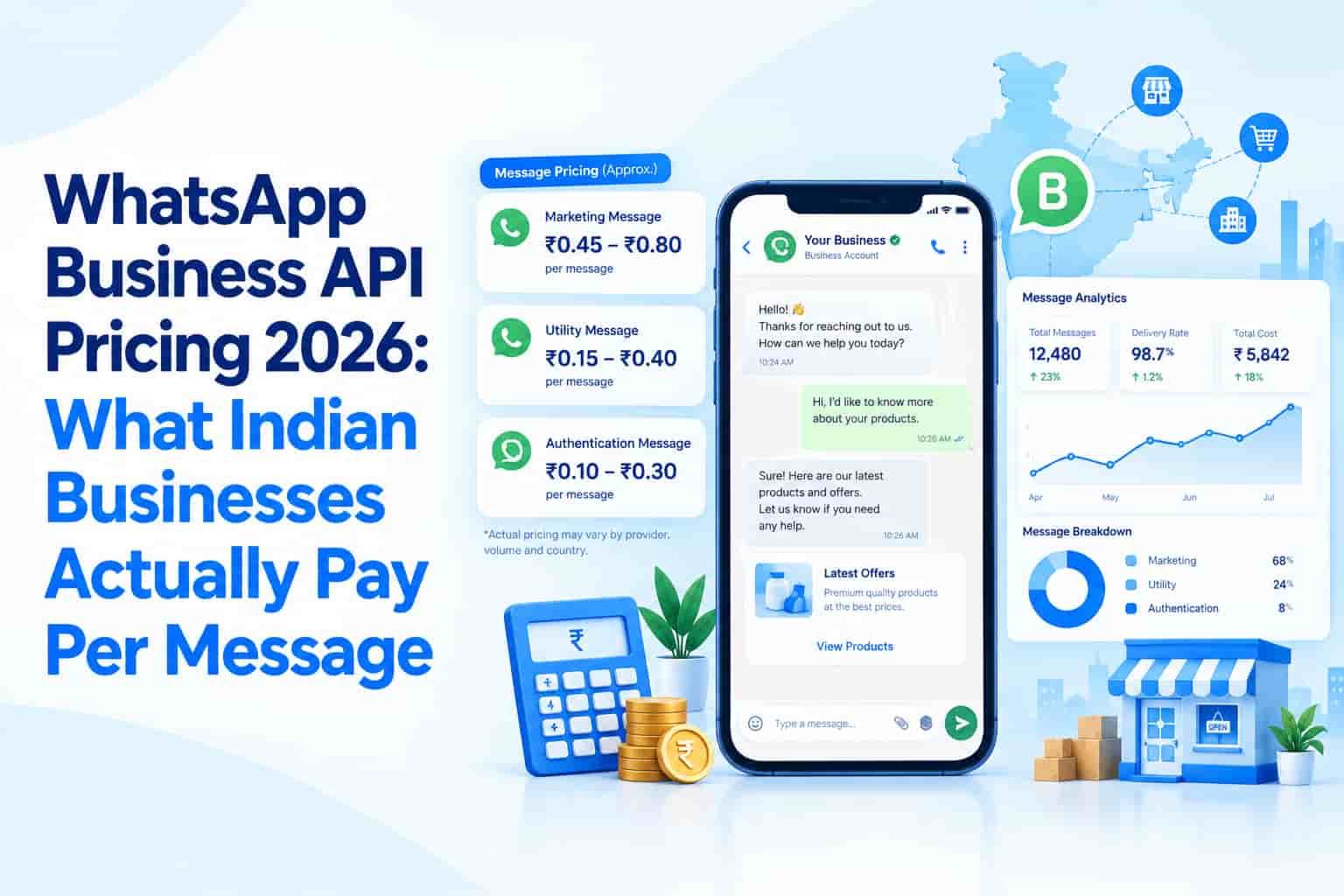 WhatsApp Business API Pricing 2026: What Indian Businesses Actually Pay Per Message