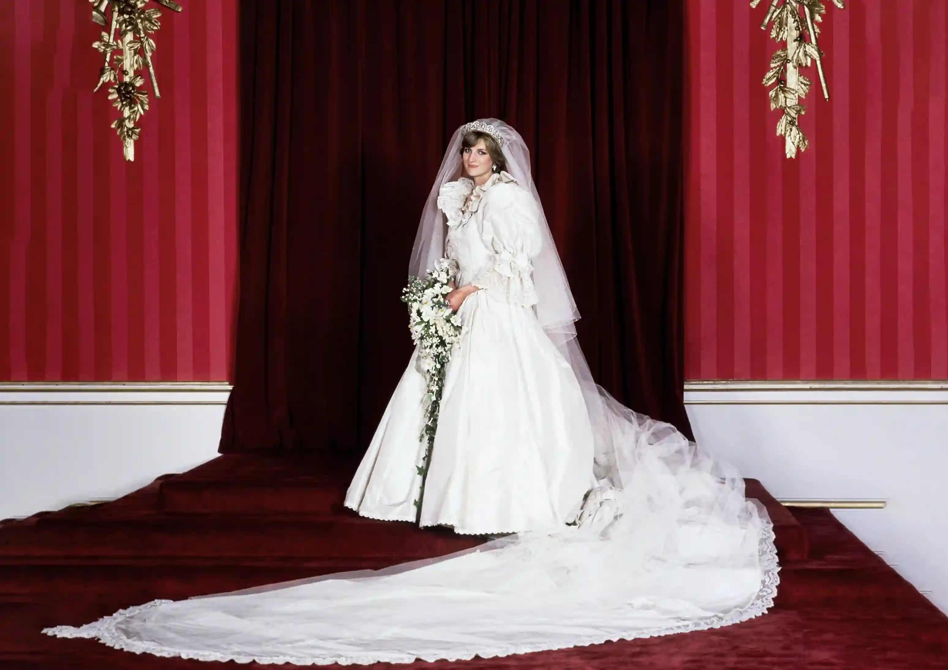 Princess Diana on her Wedding day