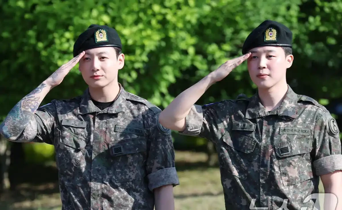Jungkook & Jimin discharge day, credit: google