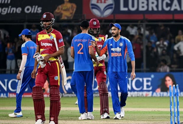 India vs West Indies 3rd T20I: Abhishek Sharma's Blitz and Arshdeep's Three Wickets Give India 2-1 Lead in Indore