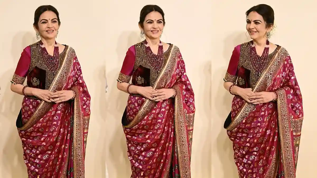 Nita Ambani’s ₹-Worthy Heritage Look: The Five-Month Ashavali Silk Saree That Celebrates Gujarat’s Craftsmanship