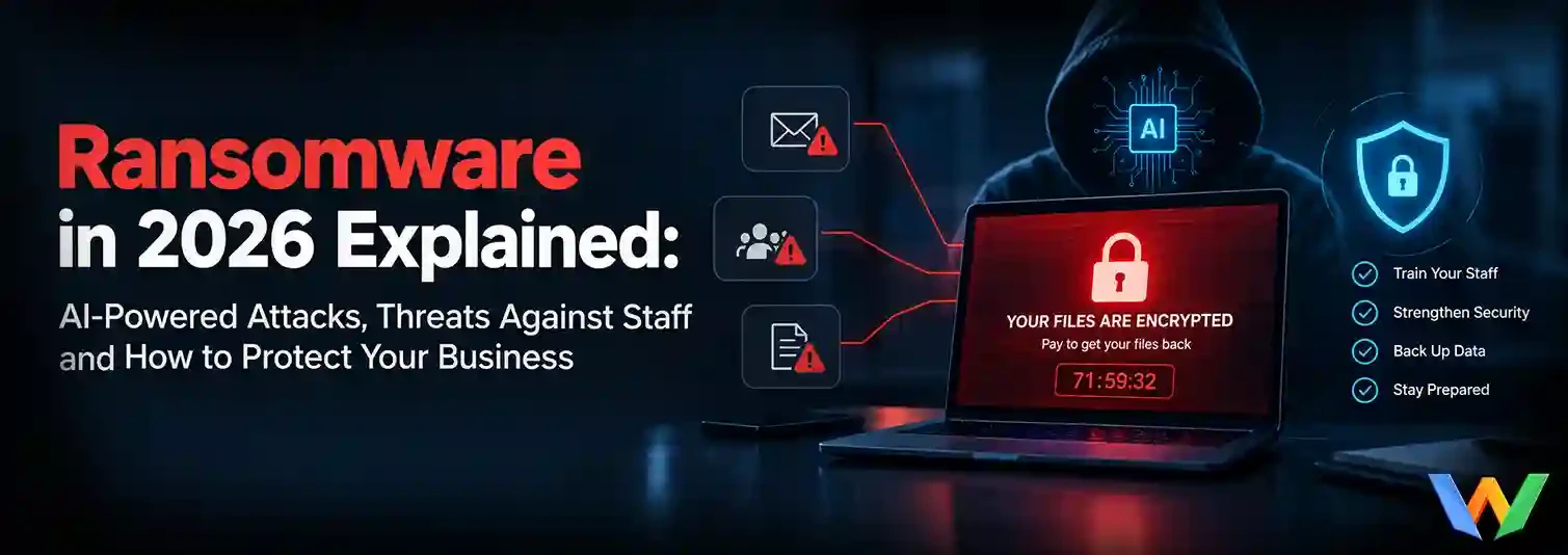 Ransomware in 2026 Explained: AI-Powered Attacks, Threats Against Staff and How to Protect Your Business