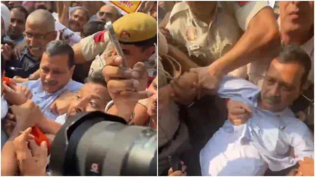 Kejriwal Stopped and Detained Near Lodhi Estate as Opposition Leaders Swept Up in Delhi Crackdown on CJP Protest