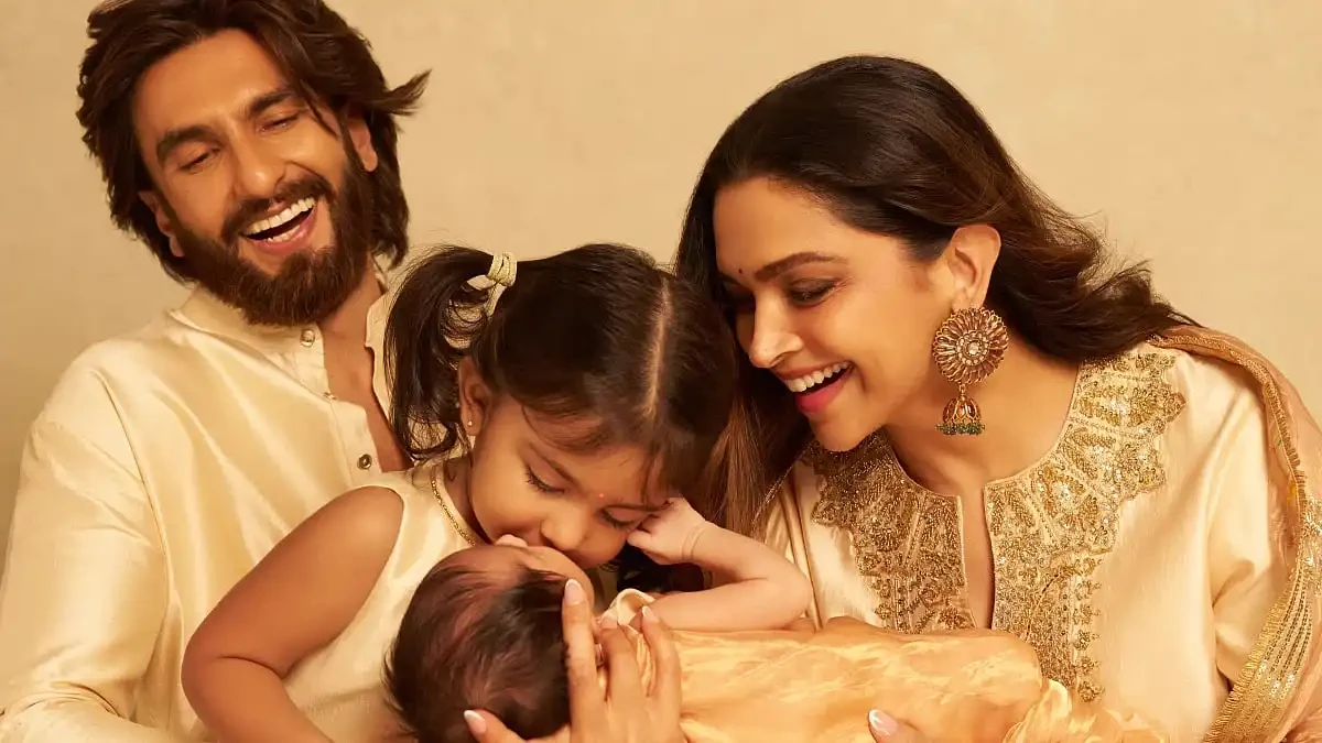 Deepika Padukone and Ranveer Singh Reveal Baby Girl Devi’s Name in Heartwarming Dussehra Family Portrait